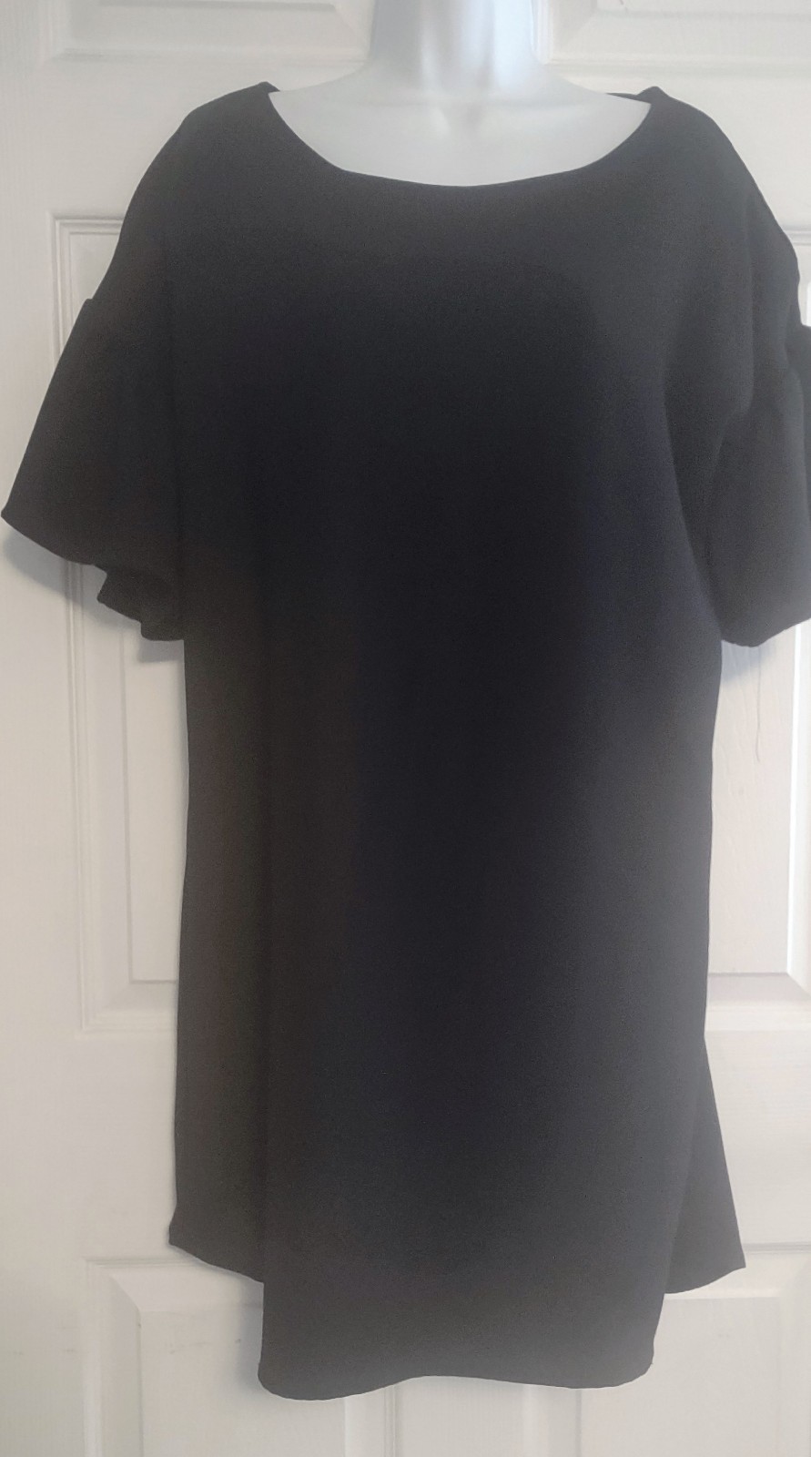 RED LOLLY Size Large Black Bell Sleeve Dress