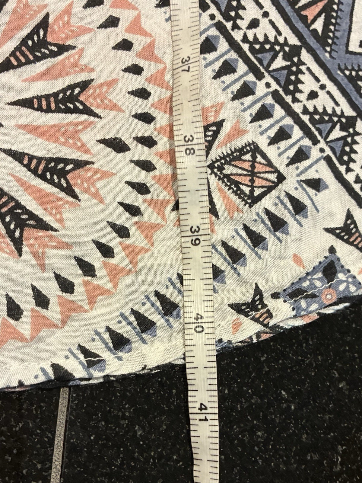 Rip Curl Dress Adjustable Straps Lightweight White Gray Geometric SZ. Lg