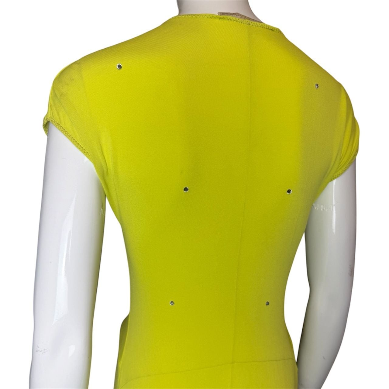NWT Vintage Class Roberto Cavalli Lime Green Orchid Midi Dress