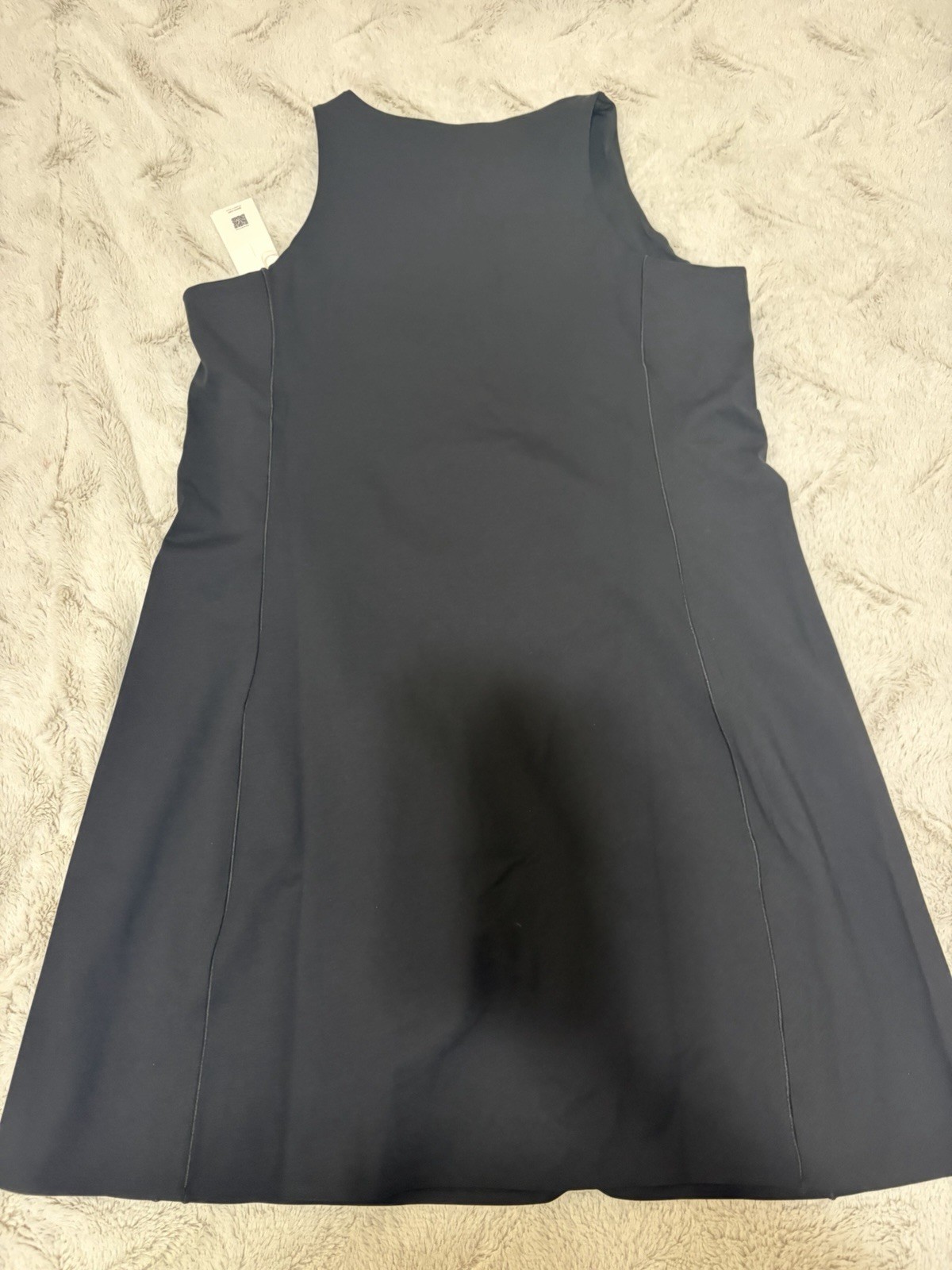 Spanx Zip Front Racerback Dress Very Black Size XL NWT $138