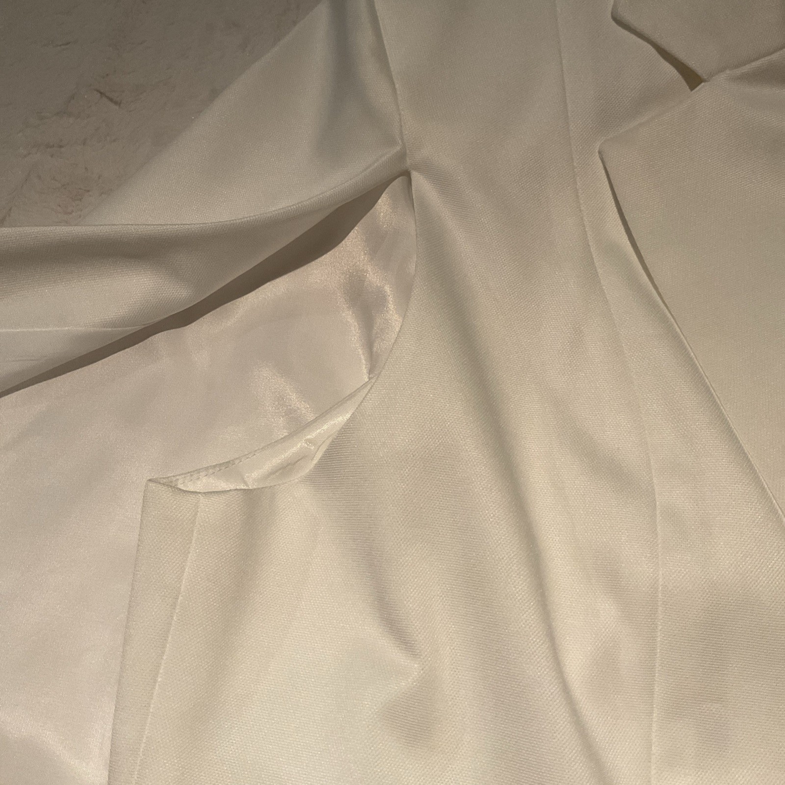 Extro & Vert White Blazer Button Up Cape Dress Elegant, Classic, Preppy, Size M