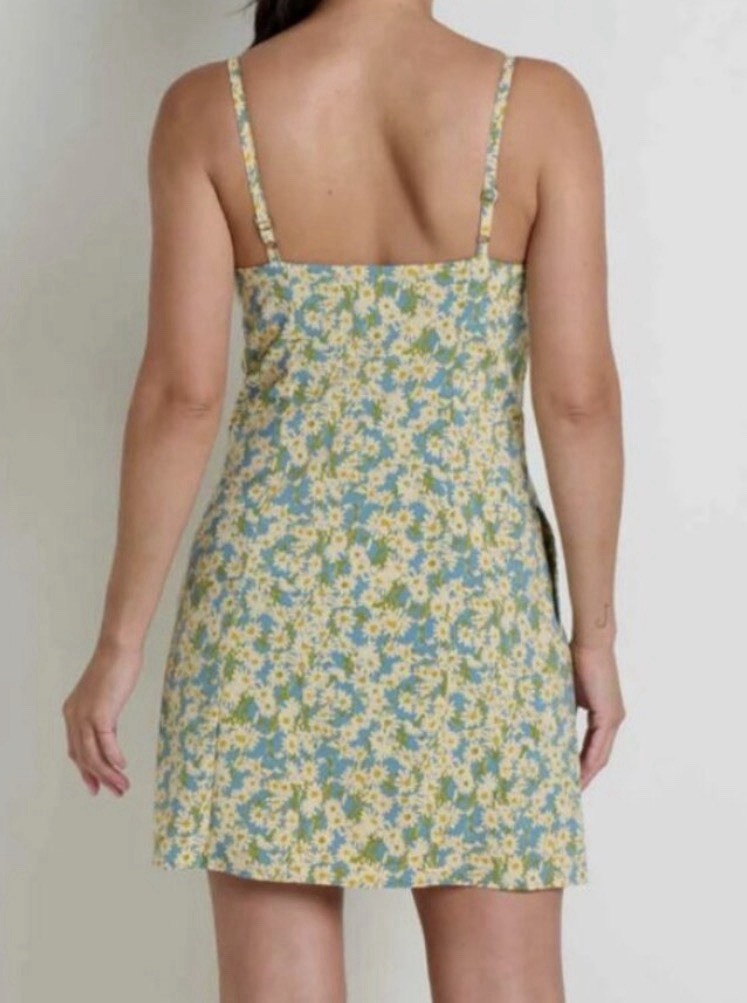 Toad&Co Sunkissed Skort Dress Medium Daisy Floral Built In Shorts Spring 2025