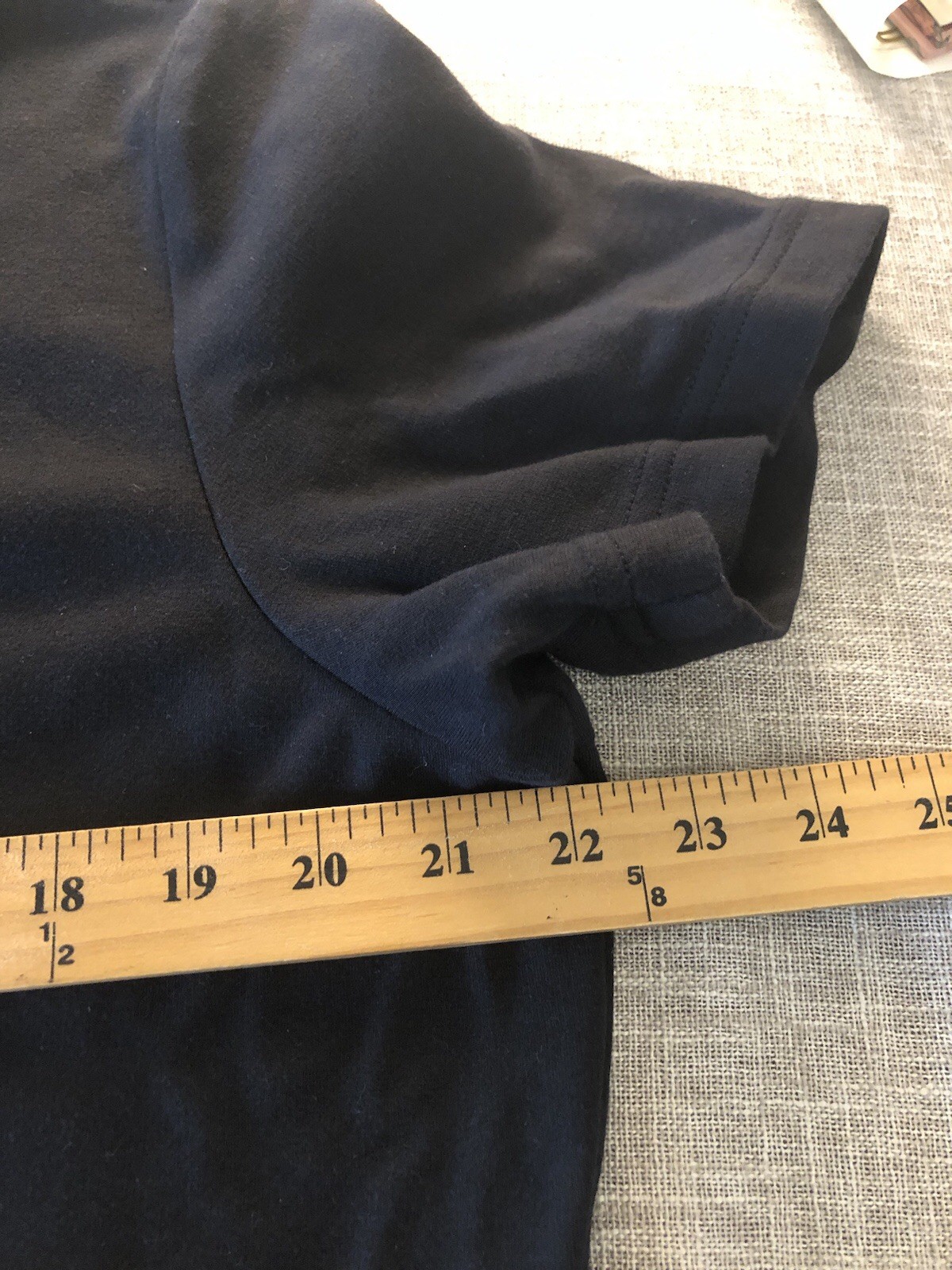 L.L. Bean Dress Womens XL Black Maxi Cotton Short Sleeve Stretch Classic