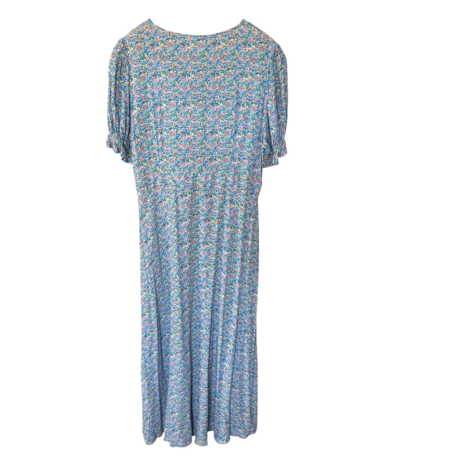 GHOST London Blue Floral Cottage Core Sundress Dress New Size Large