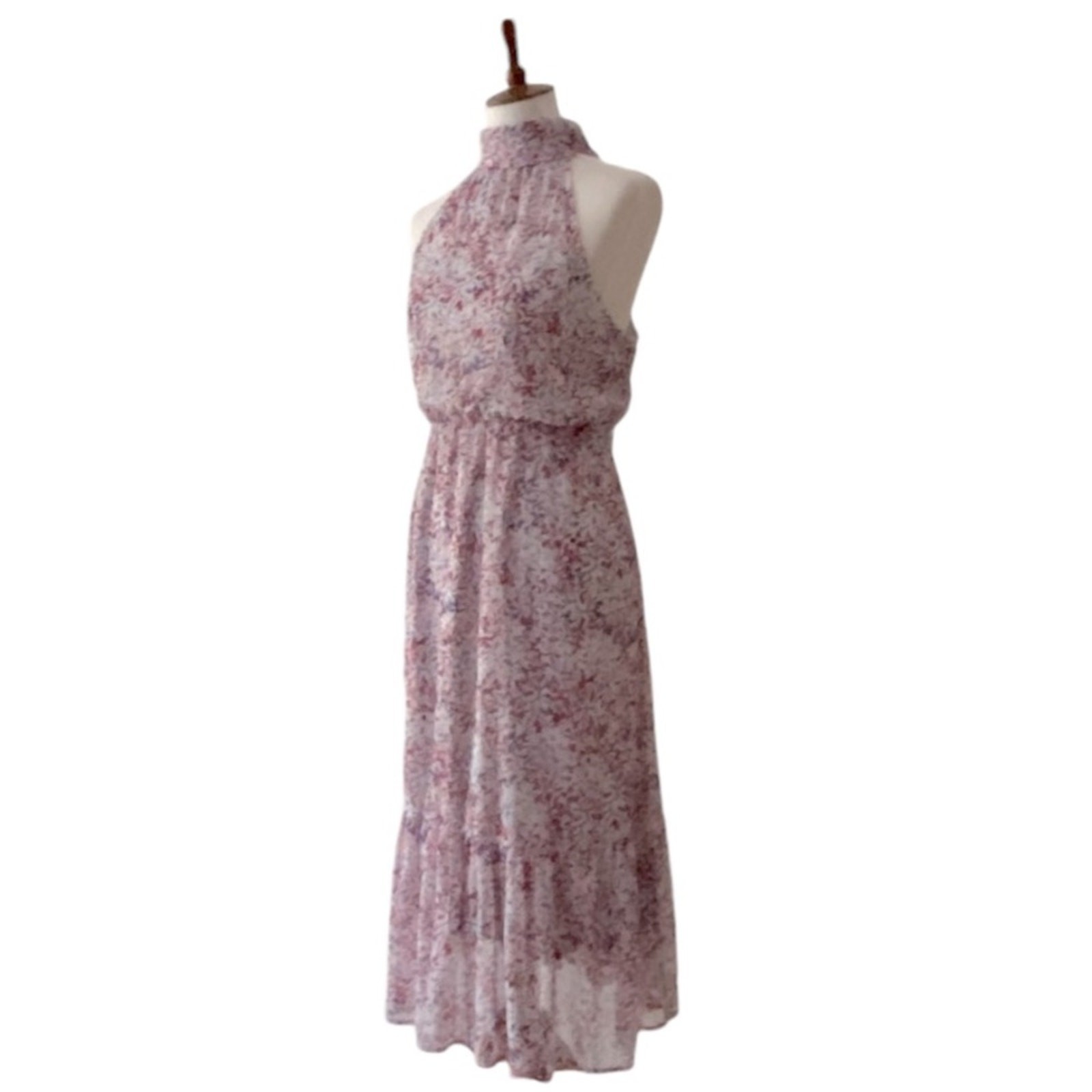 Banana Republic Large Dress Midi Semi formal Fairy Boho Wedding Guest Cruise