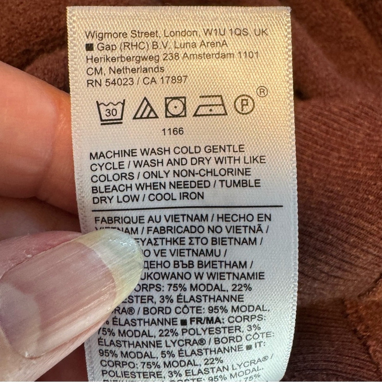 Women’s Athleta Large Rust Colored Modal/Polyester/Lycra Spandex “Balance Dress”