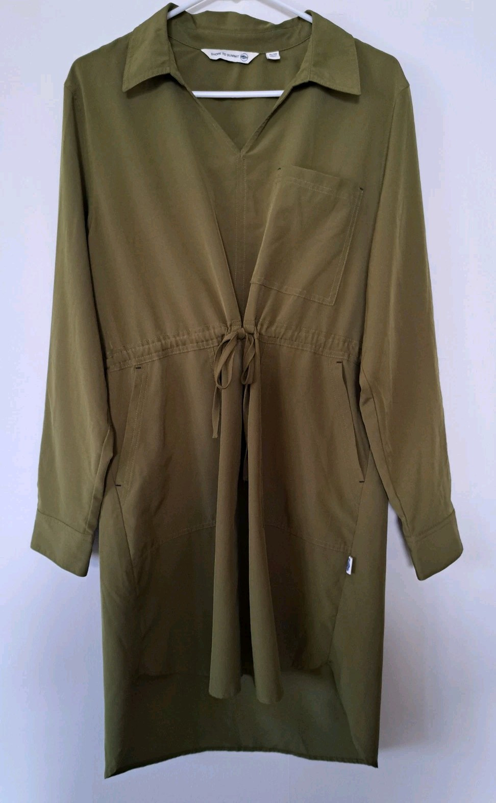 Shore To Summit Utility Dress Avocado Green Size XL