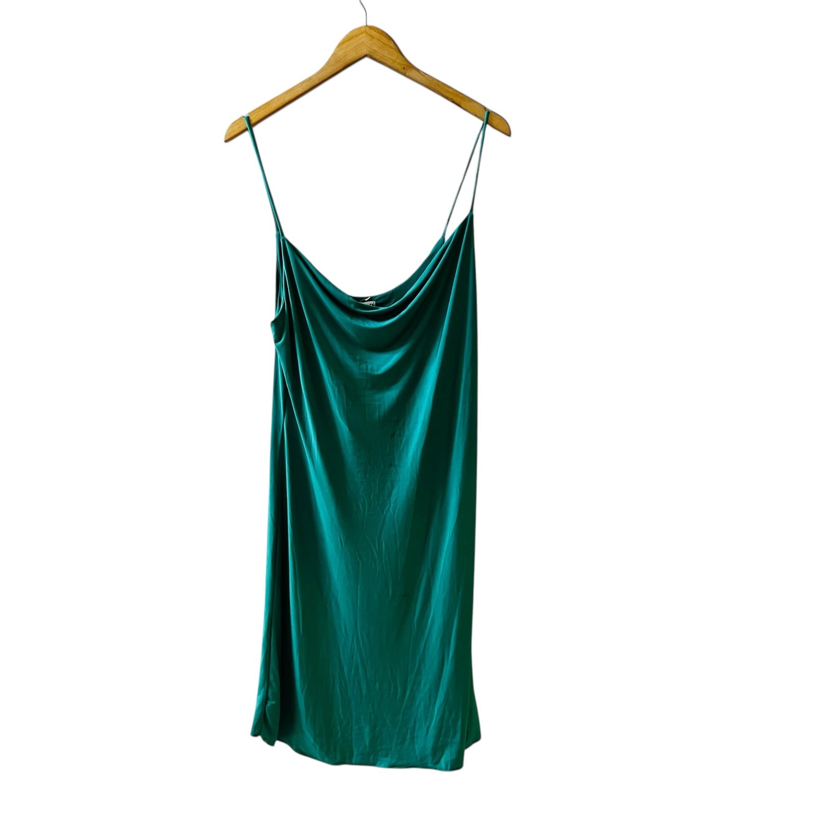 Sincerely Jules Green Cowl Neck Spagetti Strap Dress Size XL NWT