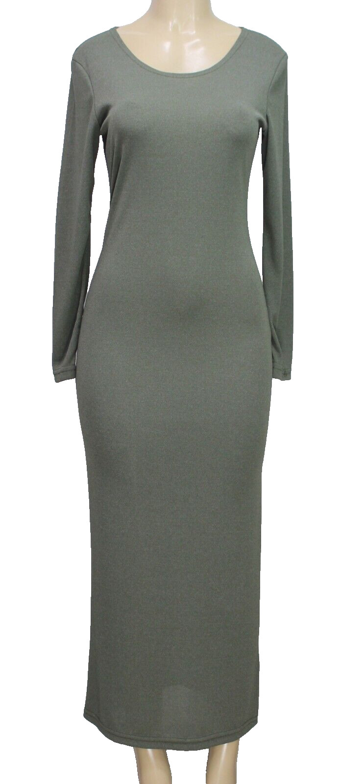 Finity Women’s Maxi Dress Long Sleeve Gray Size S