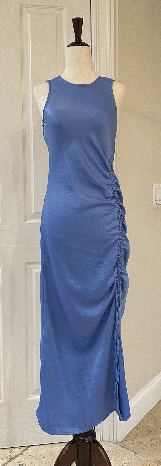 House of Harlow 1960 Side Ruched Satin Dress Size X Small