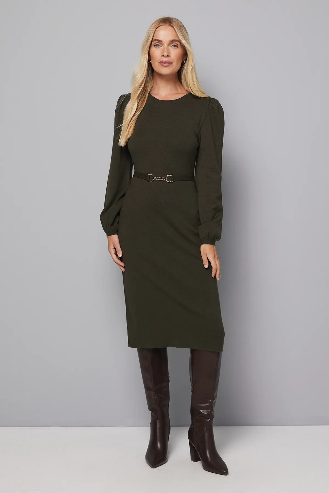 Wallis Khaki Dress Womens Daywear Dresses