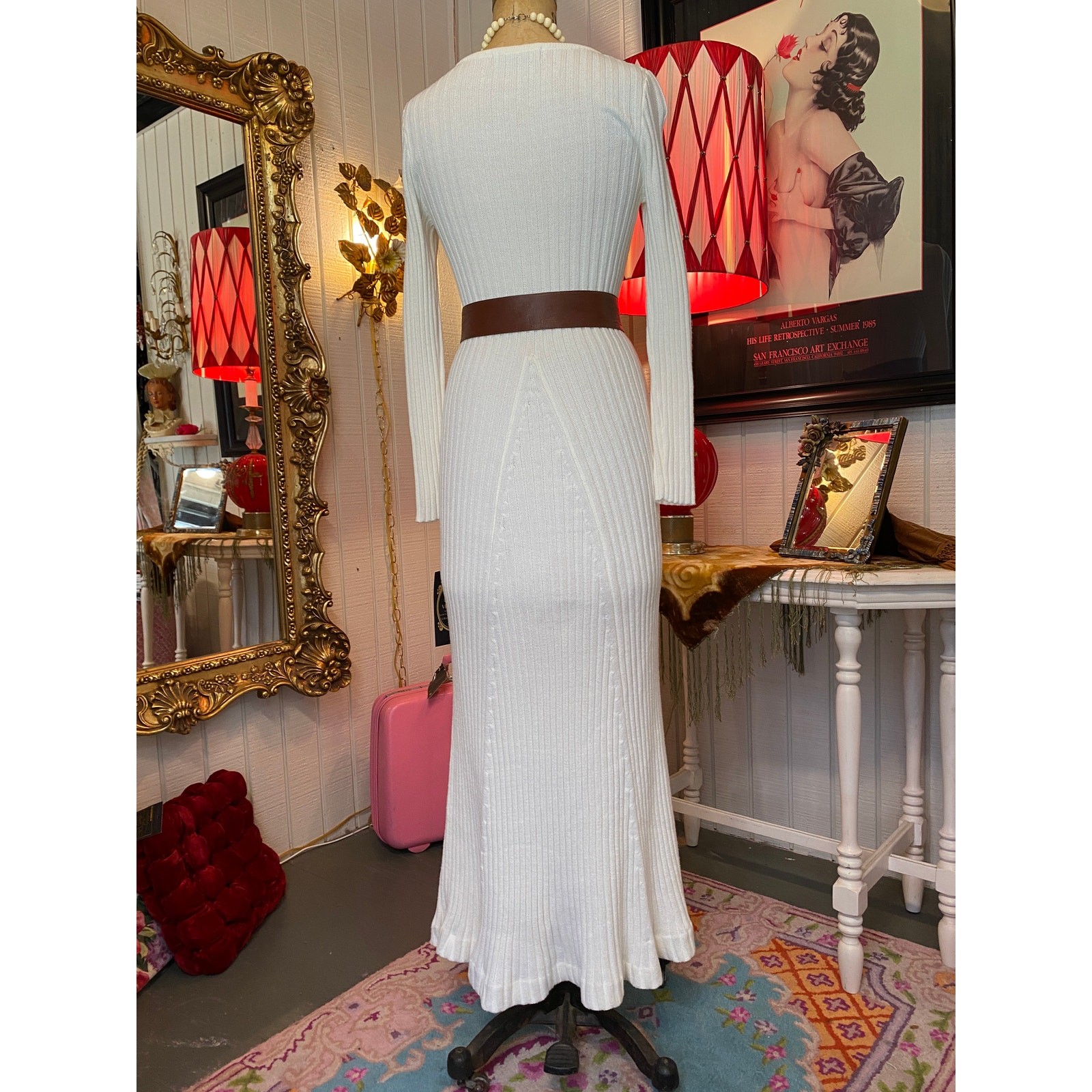 ivory knit maxi dress medium sweater dress classic timeless winter fashion