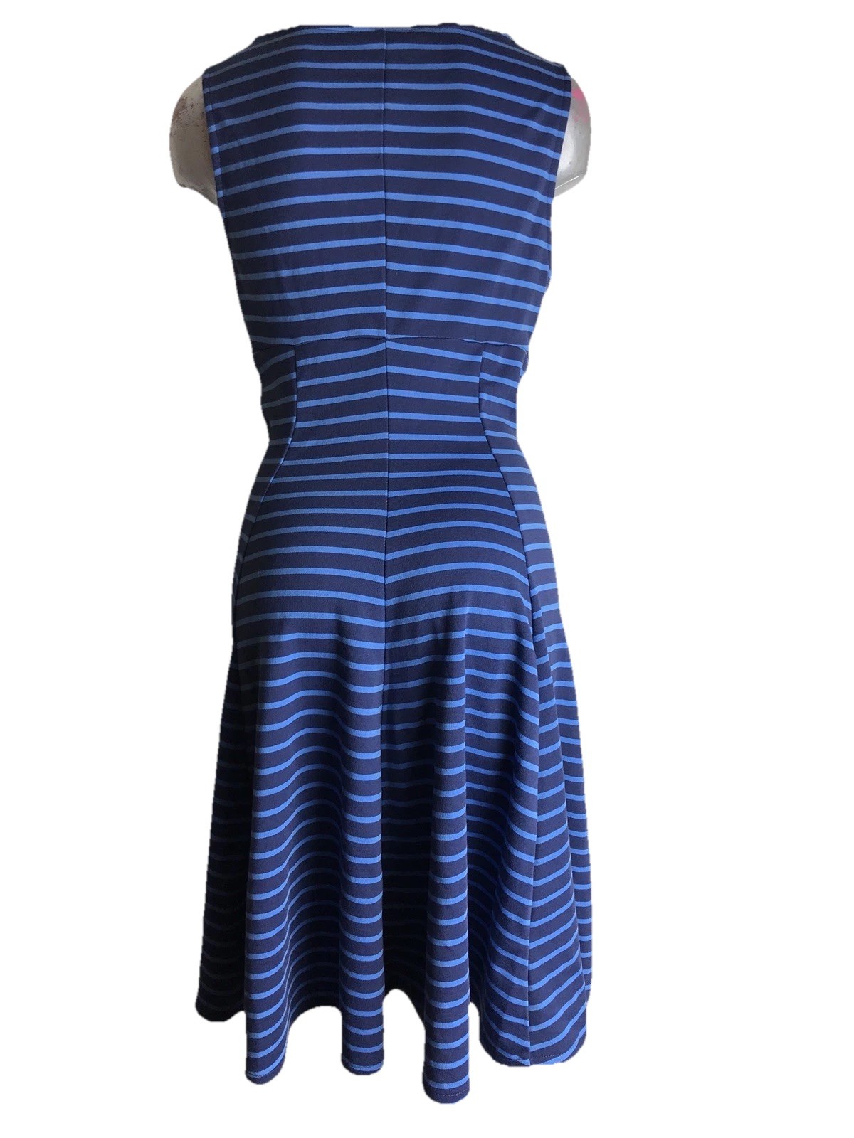 NEW Peter Som for Design Nation Blue Striped A-Line Dress Size 8
