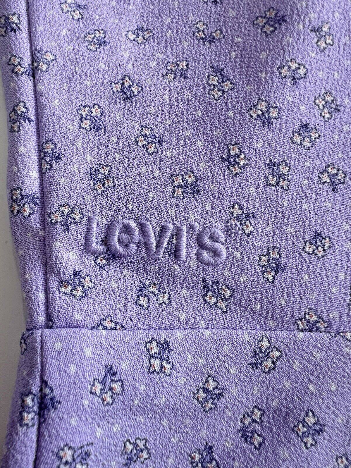 Levi’s Women’s Skylar Flutter Sleeve Dress Size XS Purple Rose New
