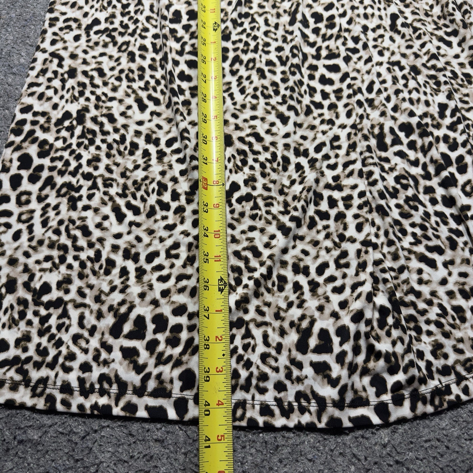 Calvin Klein Pullover Leopard Print Sleeveless Stretch Dress Sz 1X