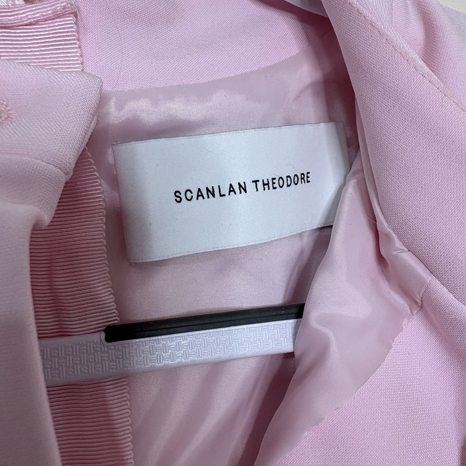 Scanlan Theodore Italian Milano Button Mini Dress Size AU 10 / US 6 Pink