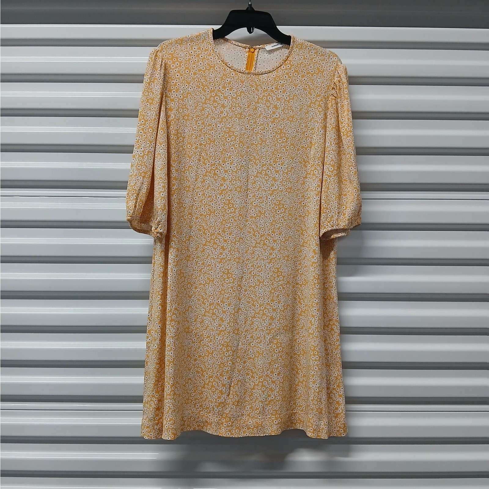 Samsoe Samsoe Women’s Dress Size Large Yellow Floral Cottagecore Boho Casual