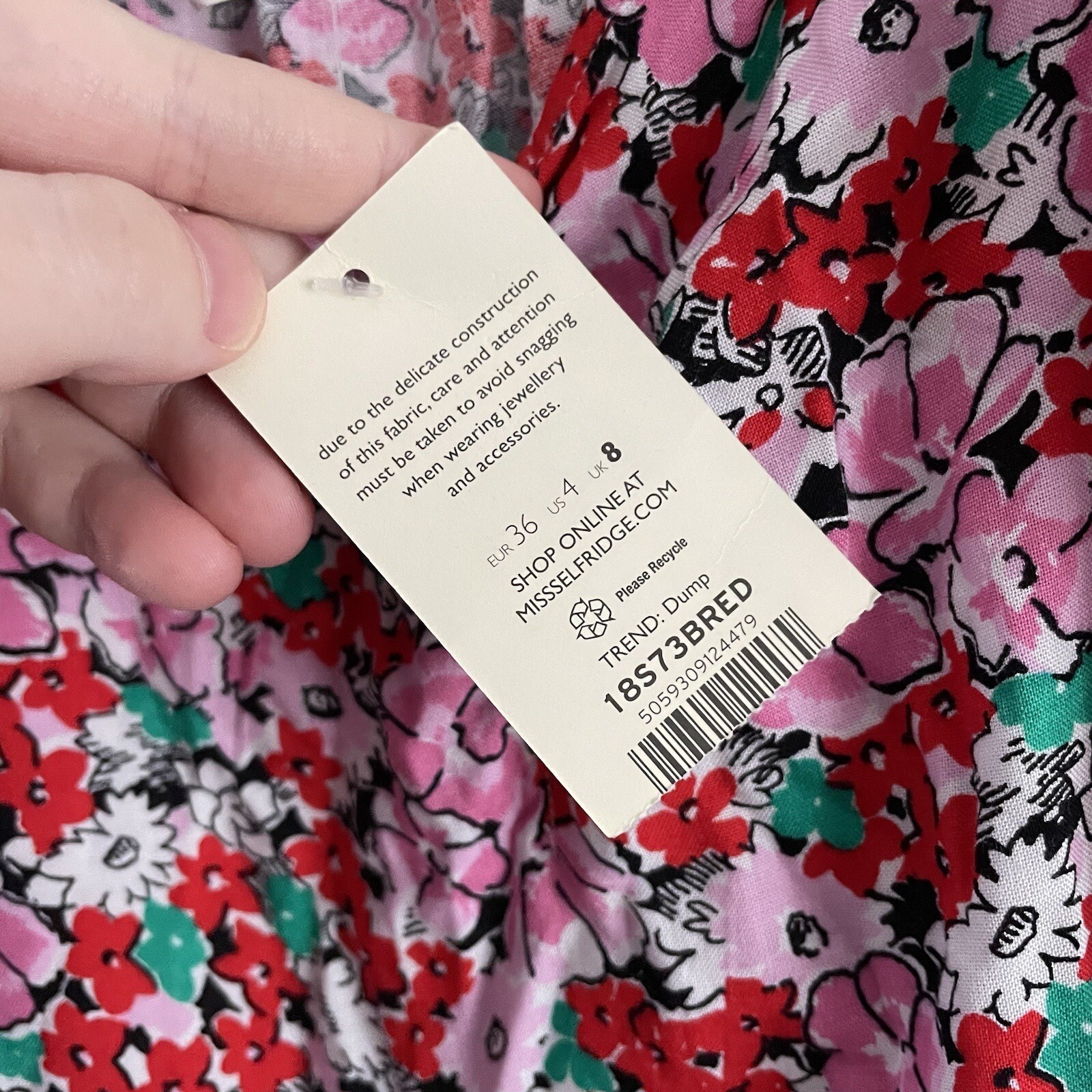 Miss Selfridge Women SZ 4 Multicolor Floral Adjustable Strap Sundress NWT