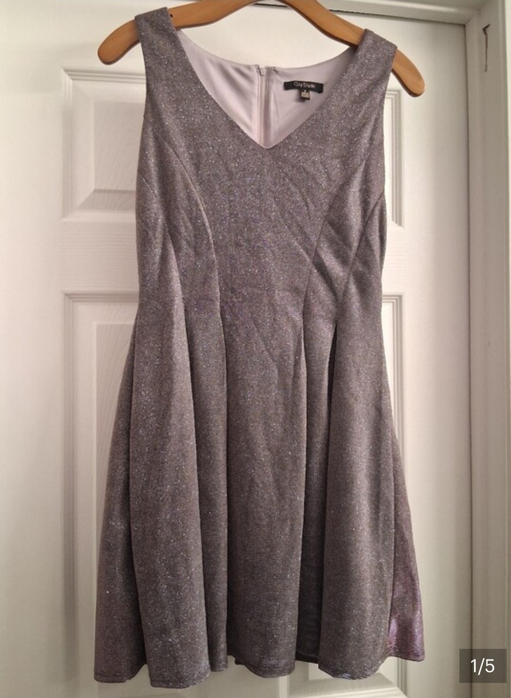 City Studio Lavender Sparkly Dress