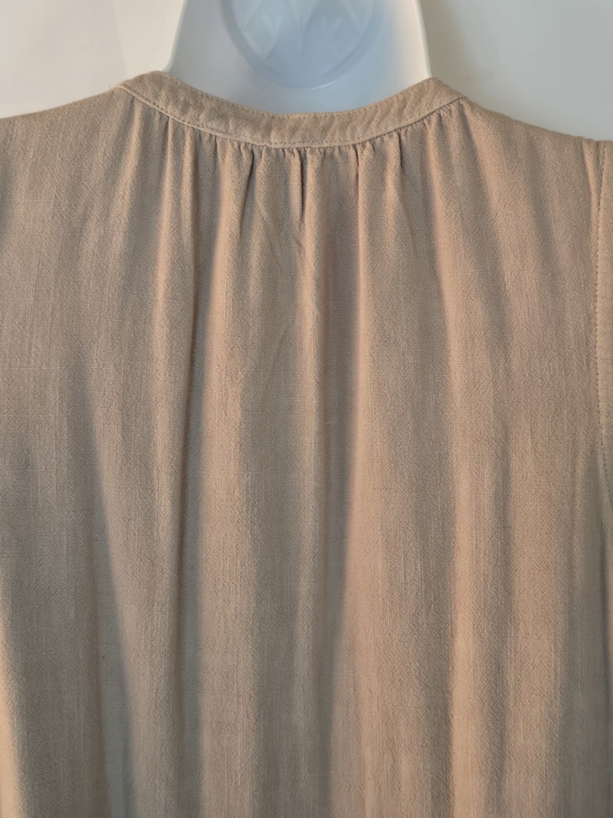 Splendid Beige Sleeveles V Neck A Line Dress Sz L NWT