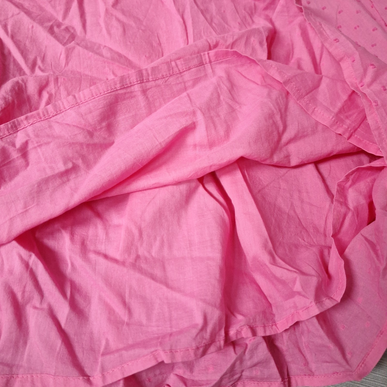On 34th Pink Dot Sundress Sleeveless Smocking Midi Dress Ruffle Size XL