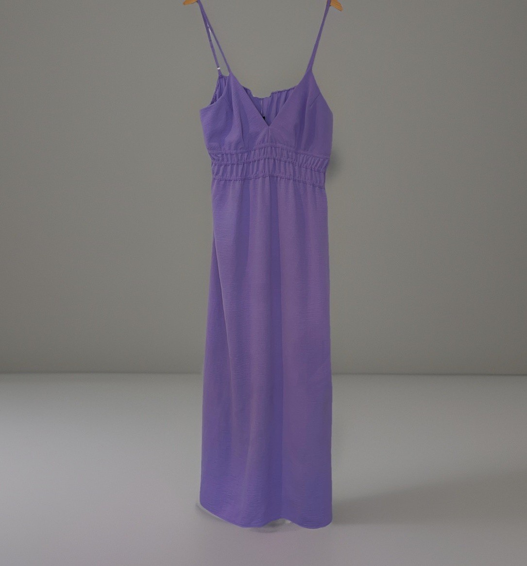 Absolutely Love It Maxi Dress 1X/2X Purple Beach Sundress Stretch Knit