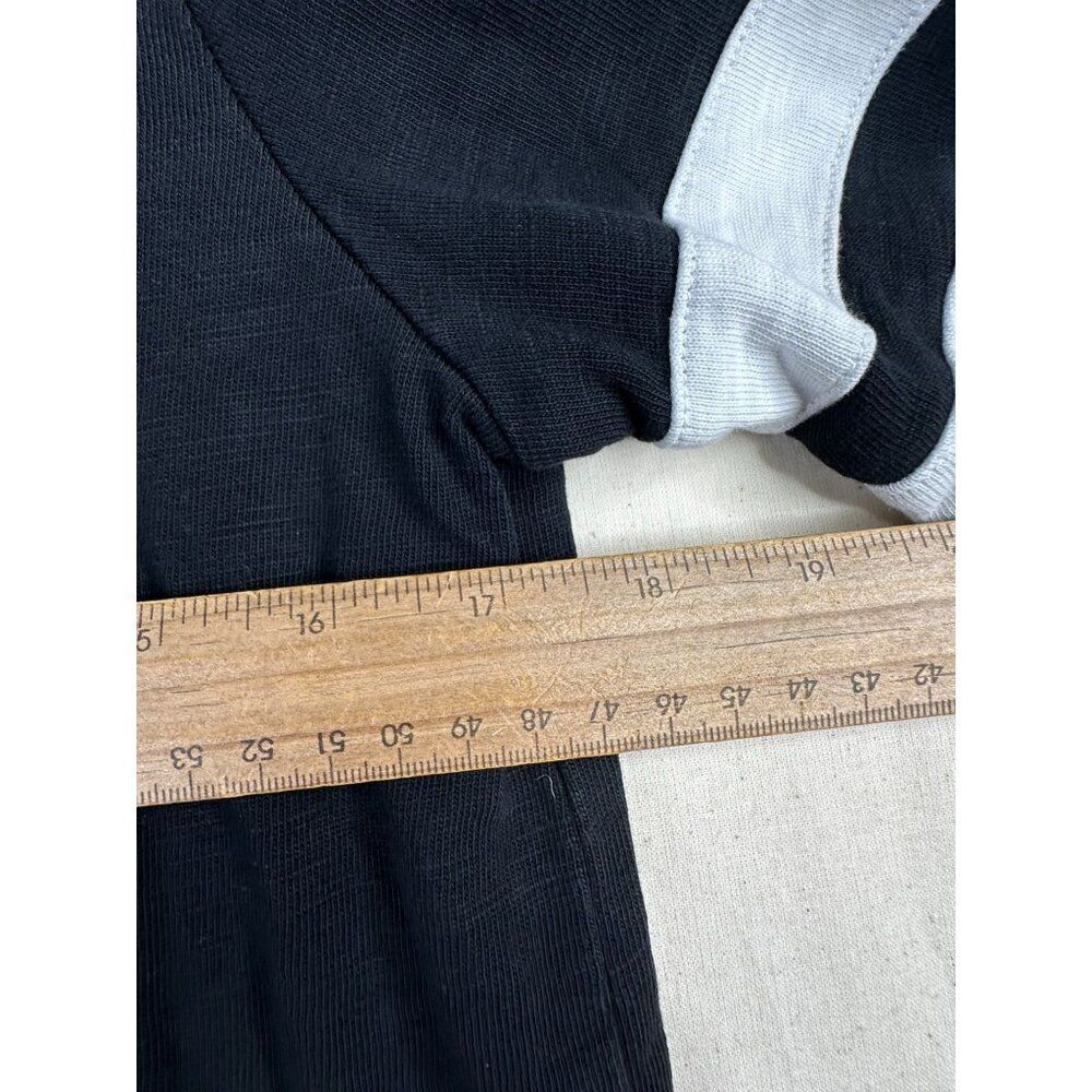 J. Crew Half Sleeve Varsity Side Zip Dress size Medium Black Style: A1979