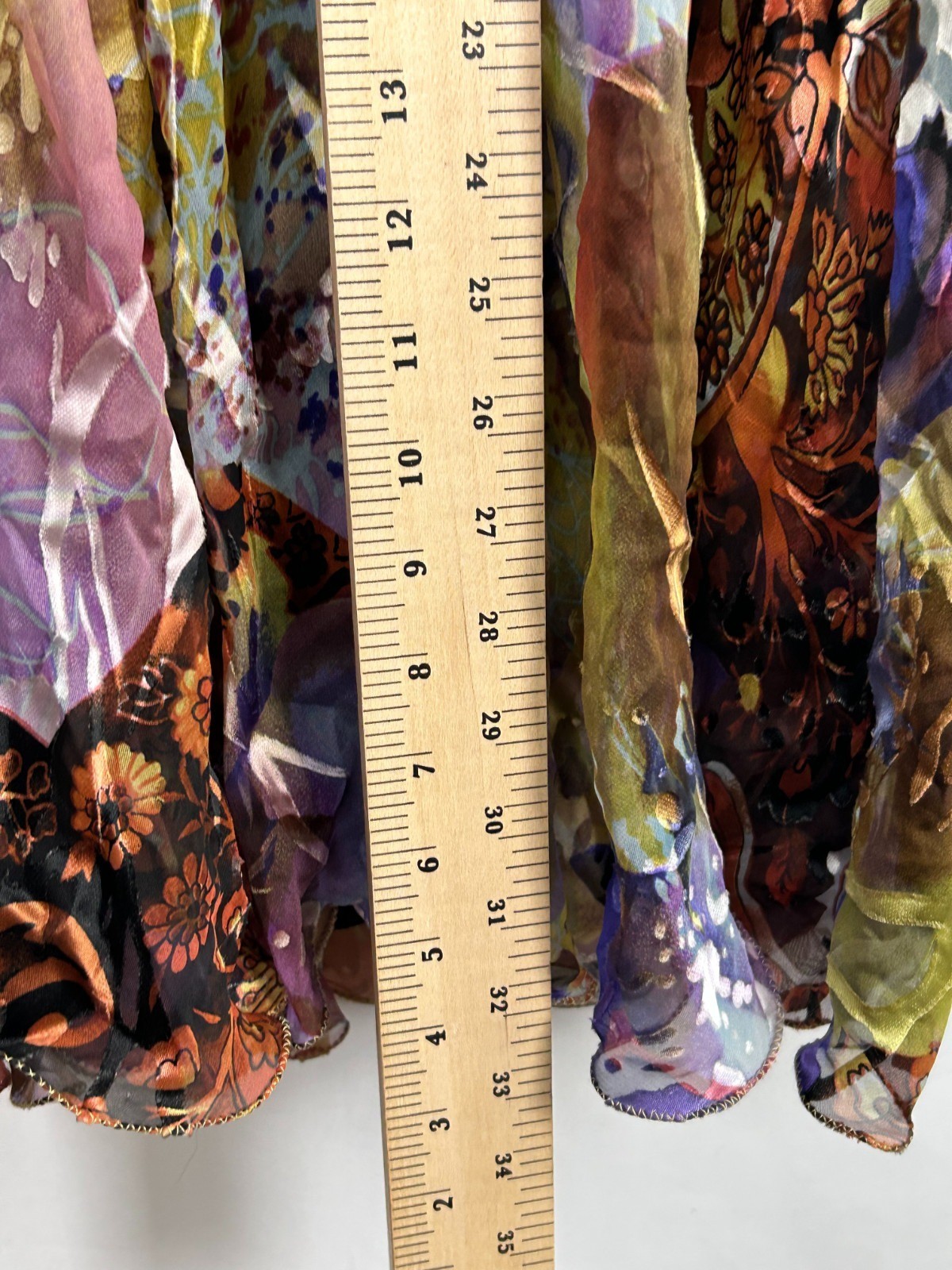 Vintage Cassandra Stone Size12 Inspired Halter Dress Midi Multicolor Silk Blend