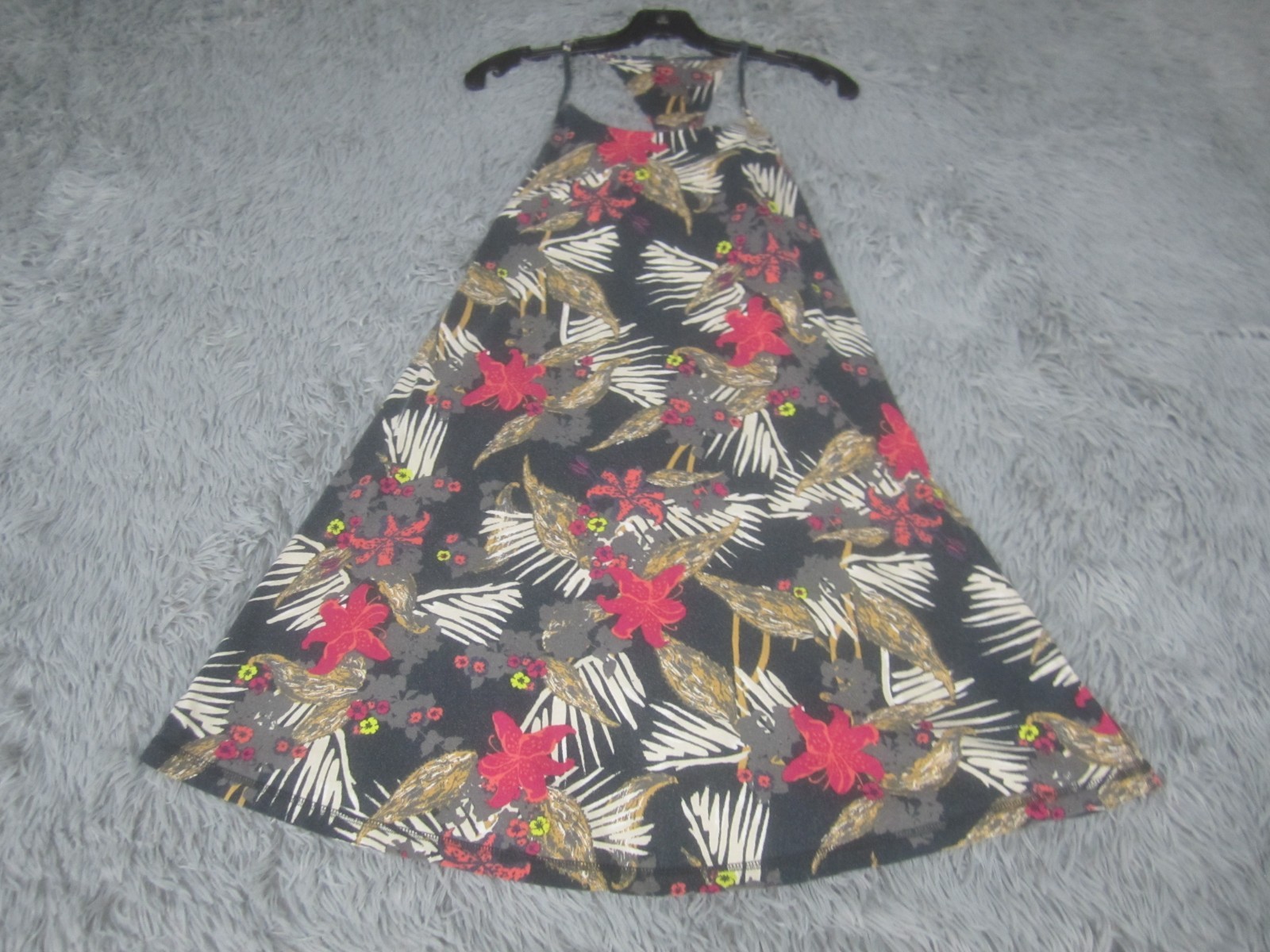 Patagonia Summer Dress Womens Medium Fit & Flare Floral Print Cotton Blend