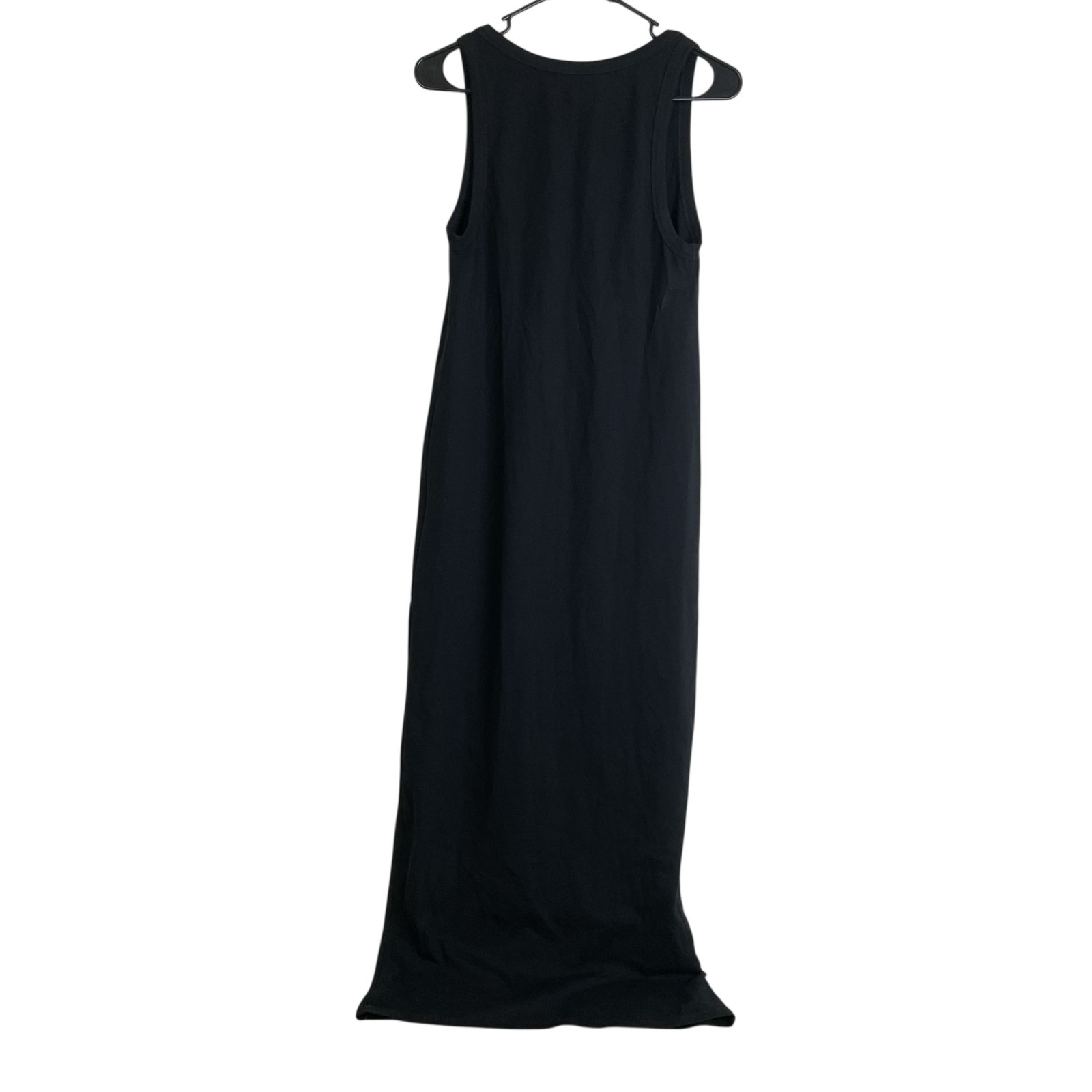 Reformation Bijou Maxi Tank Dress Womens XS Black Organic Cotton Comfort NWT