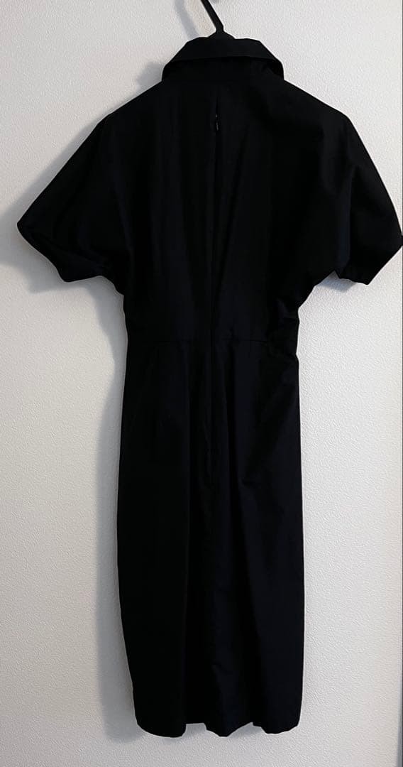 Max Mara White Tag Dolman Dress Black A-line No Stretch Used