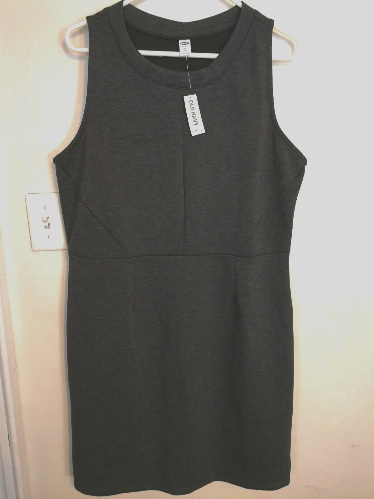 Old Navy Womens Dress XL Knee Length Gray Sleeveless Professional Office Career