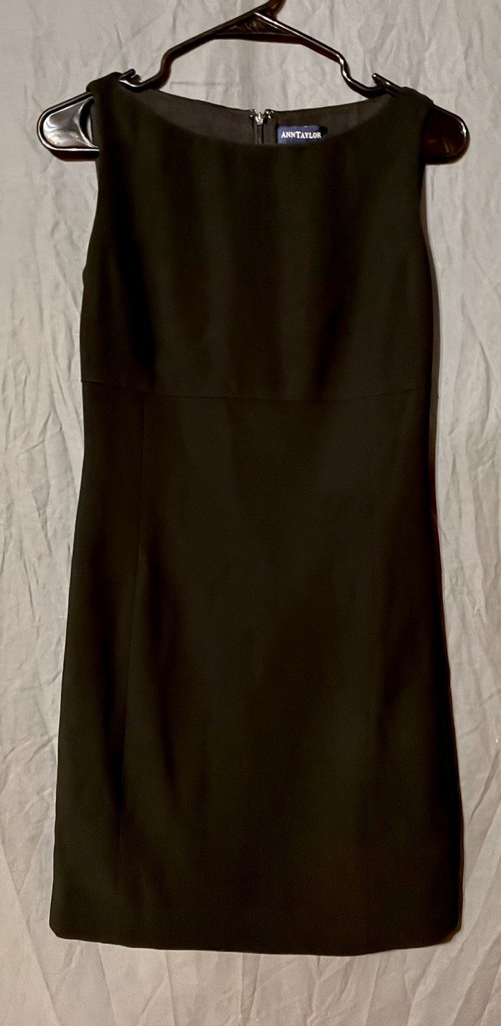Vintage 1990s Ann Taylor Tailored Little Black Dress