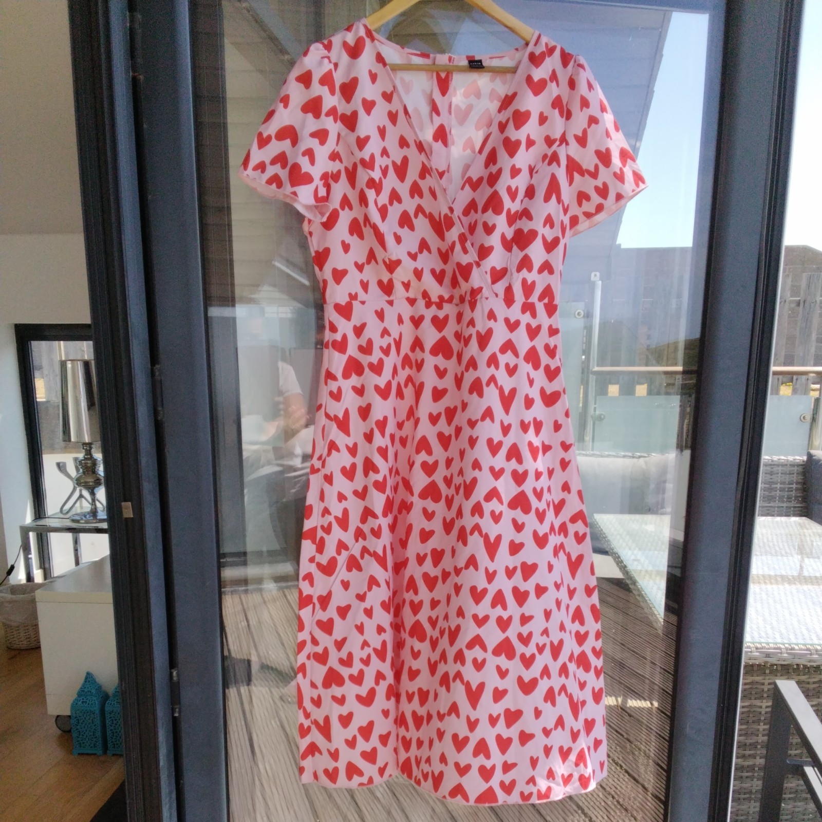 🩷❤️🩷❤️ Shien Women’s Red/PinkDress with Love Hearts Size XL❤️🩷❤️🩷