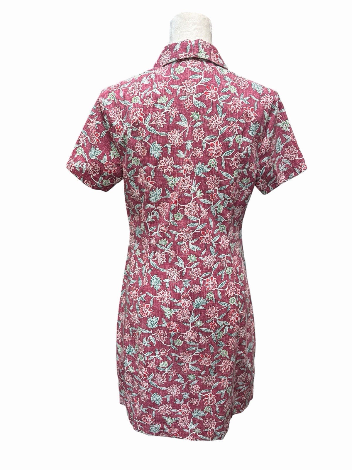 Reyn Spooner Retro Dress Pink Floral Hawaiian Fitted Limited Issue Size 6 Rare