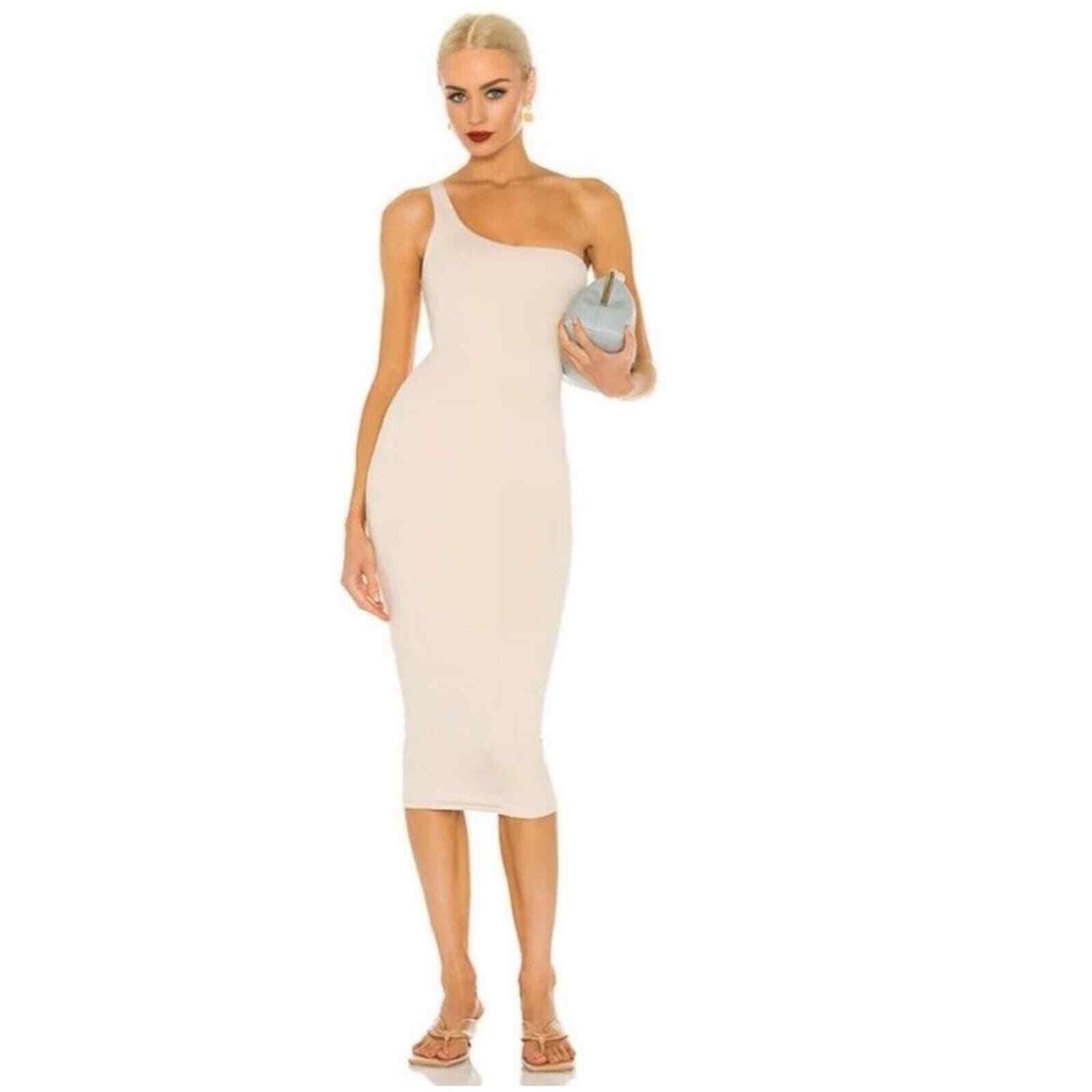 NEW NWT One Shoulder Midi Dress Bodycon