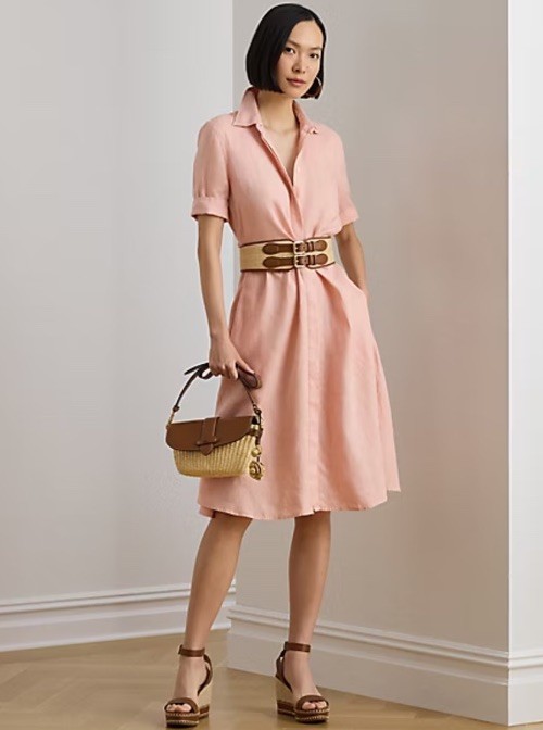 $195Lauren Ralph Lauren Women’s Paisley Tie-Front Linen Shirtdress 6