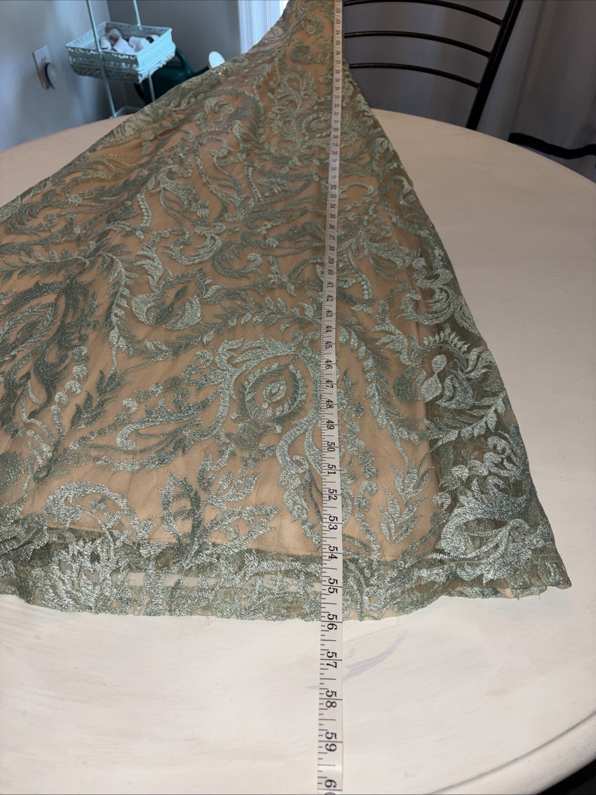 Speechless Nude Mint Opulent Embellished Lace Prom Formal Dress Junior 1