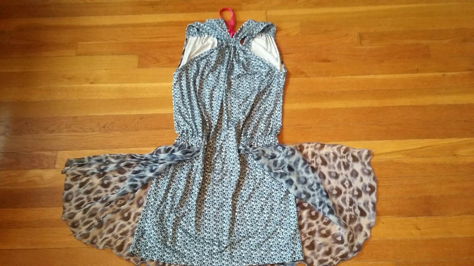 Summer Dress NWT-PIANURASTUDIO-ITALY Silk Double Skirt Rayon Size S/42