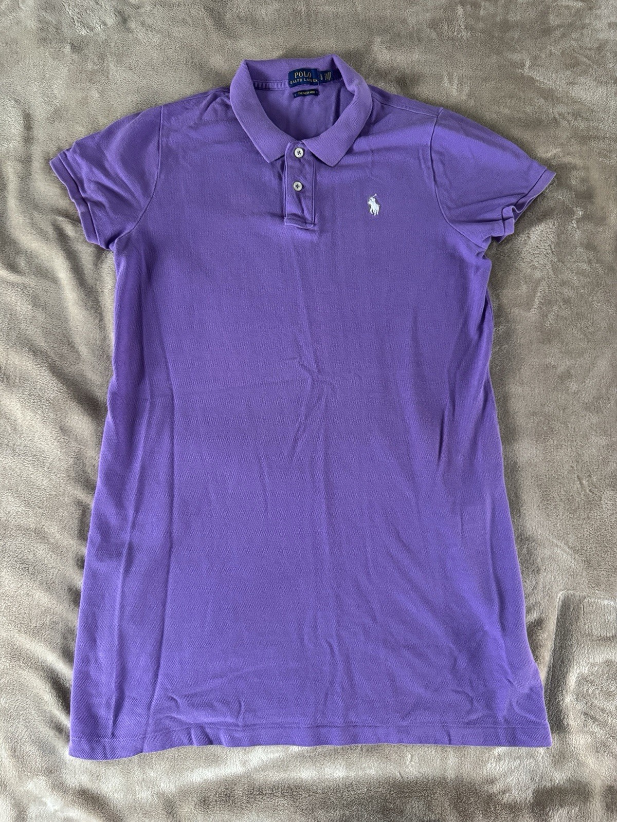 Polo Ralph Lauren Mesh Mini Polo Dress Purple L Preppy Tennis Golf Y2K