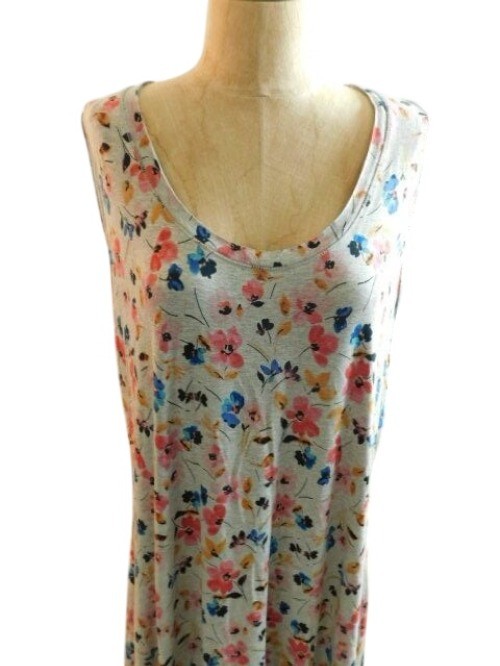 Rachel Roy Size 1X Plus Size Long Maxi Floral STRETCH Knit Dress NWT $105