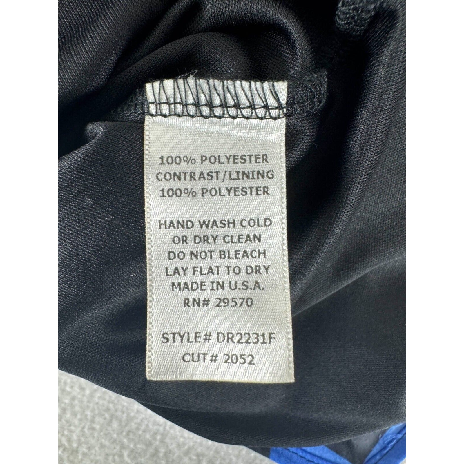 Needle & Thread Sz M Bold Geometric Shift Dress Light Casual Black Blue Contrast