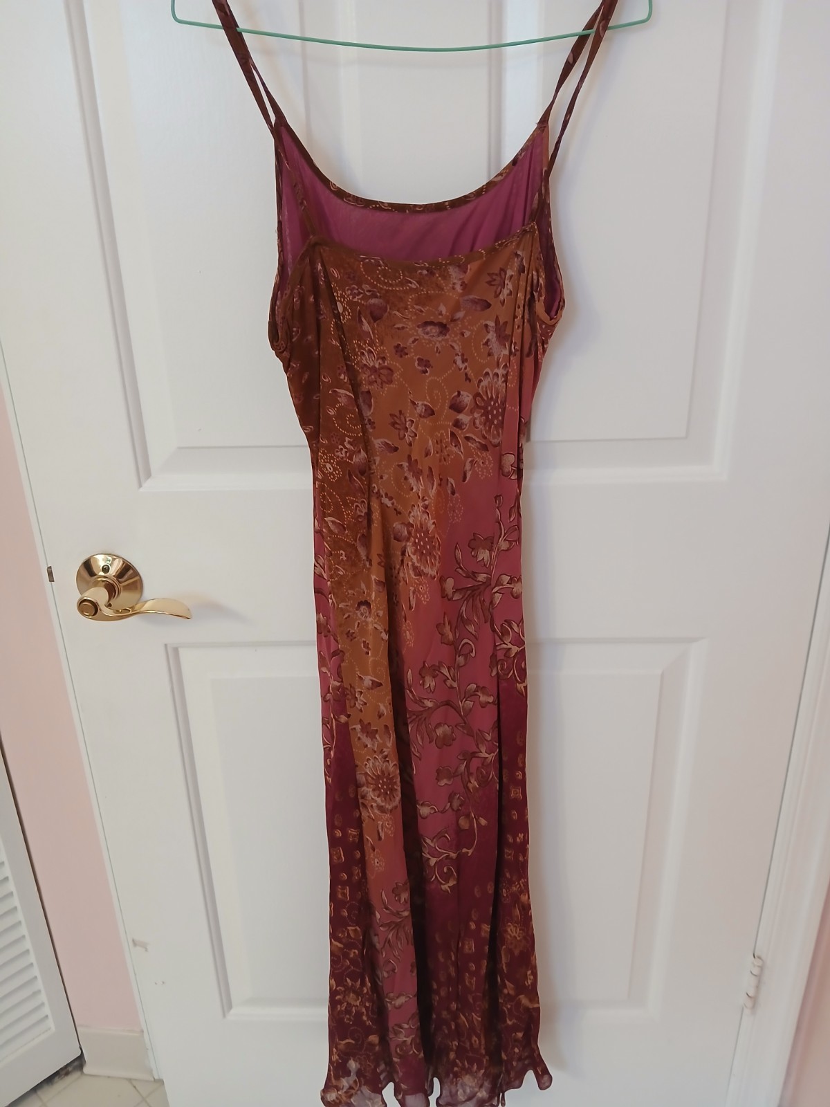 Nostalgia Floral Maxi Dress Large Boho Cottagecore Rayon Sleeveless L