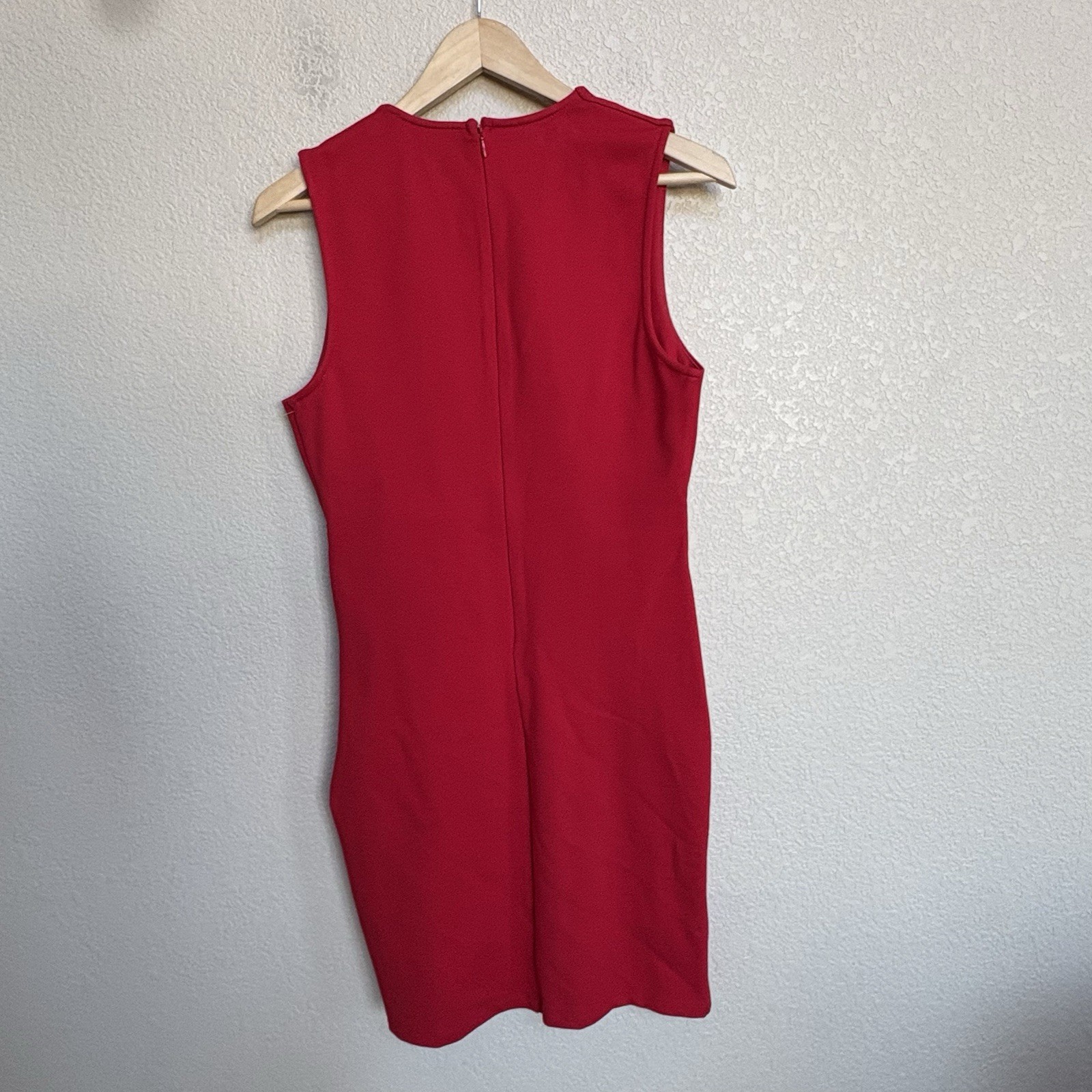 Lulus Cocktail Hour Red Wrap Bodycon Dress Ruched Size Medium Party Bold