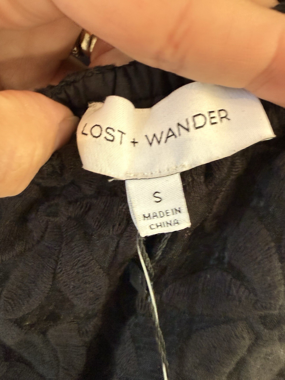 Lost + Wander Women’s Madonna Mini Dress Black Lace Small New With Tags