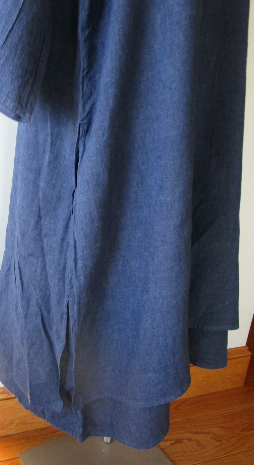 FLAX Designs Linen Dress 1G & 2G NWT Encore Dress DENIM YARN DYE