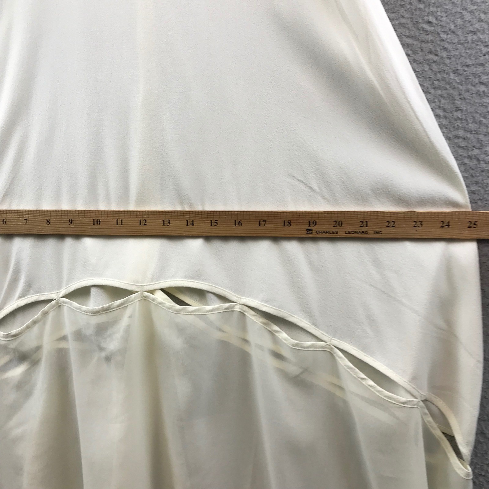 New TOBI XS Ivory Sleeveless High Low Dress Cutout Hem Casual Party Cocktail