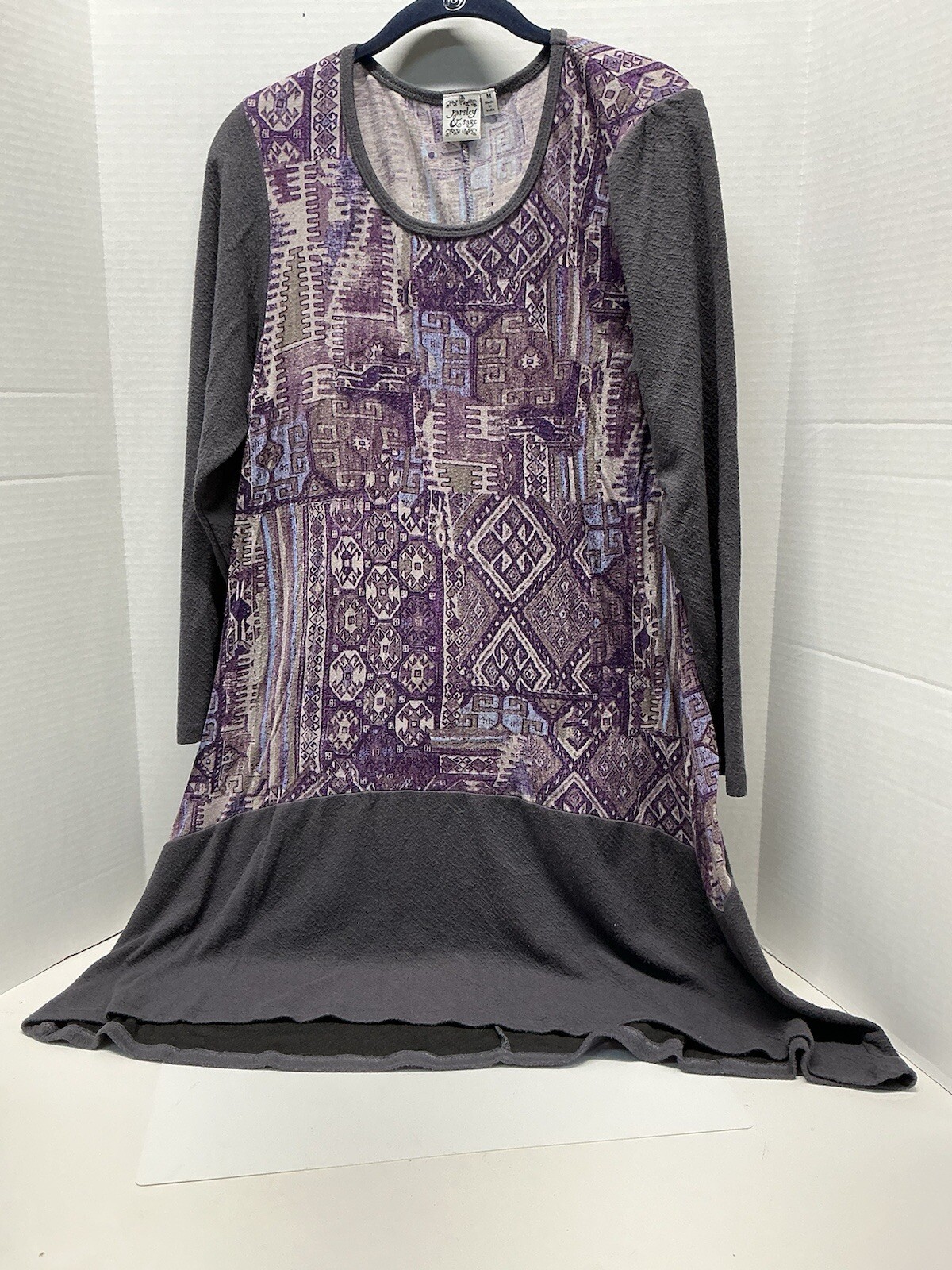Parsley & Sage Dress Womens Medium Colorful Patchwork Boho Artsy Sheath
