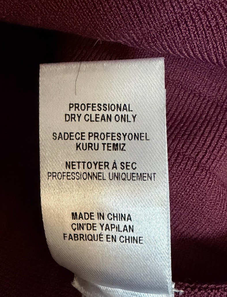 Opening Ceremony Sleeveless Ribbed Knit Mini Dress Plum Purple Size XS NWOT