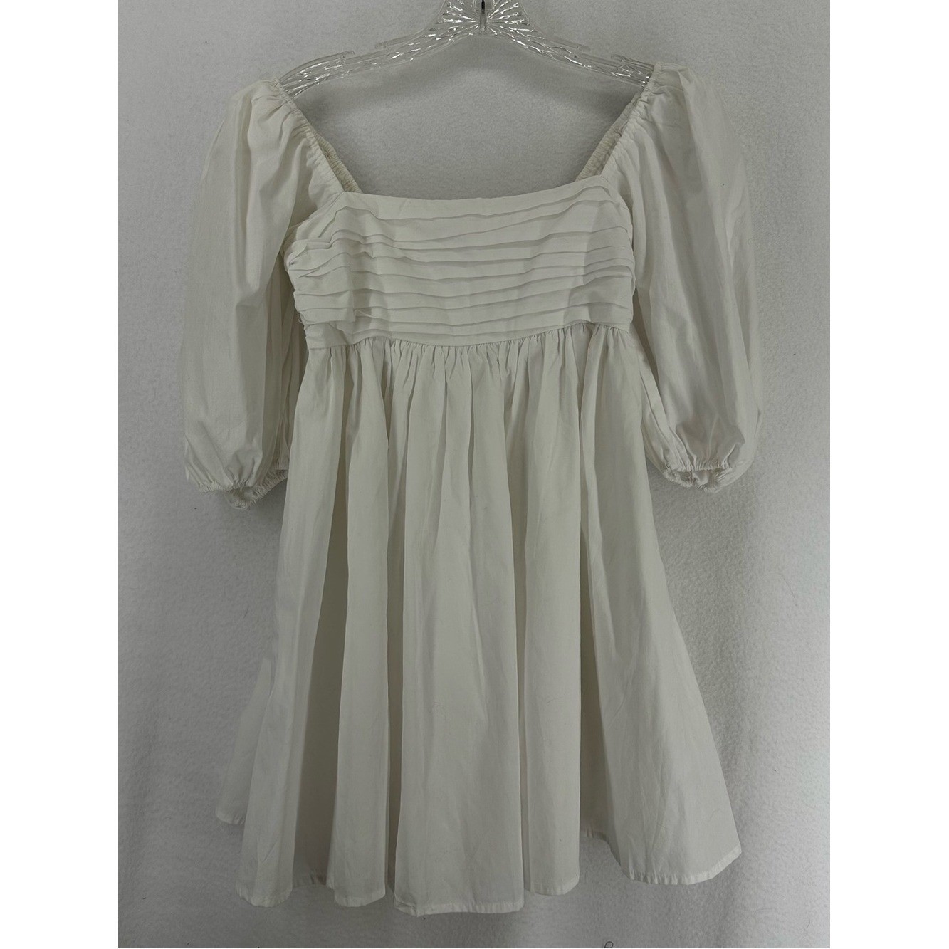 Abercrombie & Fitch Babydoll Mini Dress Puff Sleeve Square Neck Women’s XSP